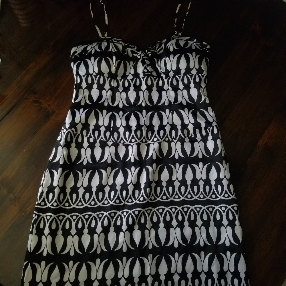 NWOT Nicole Miller Black and White Dress